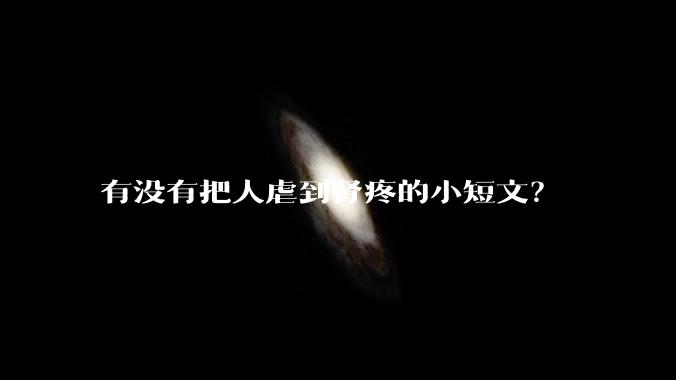 有没有把人虐到肾疼的小短文？